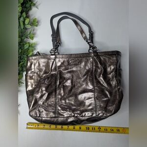 Coach F17722 Metallic Carryall Bag